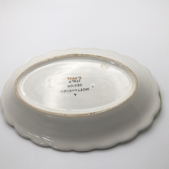 Vintage Mottahedeh Daisy Scalloped Dish. Made in Italy. Numbered S6522 - Picture 6 of 14